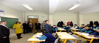 KAYMAKAM ERCAN TURAN�DAN OKULLARA DENET�M 